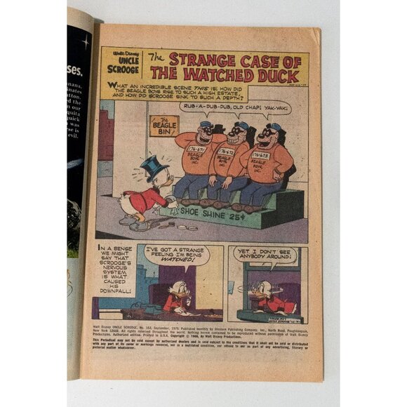 Walt Disney Uncle Scrooge Comic Book The Strange Case Of The Watched Duck Whitma - Picture 6 of 13